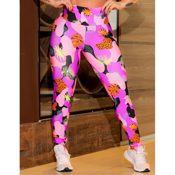 Calça Legging Feminina Estampada Cintura Alta | Ref: 4.4.4381-3230