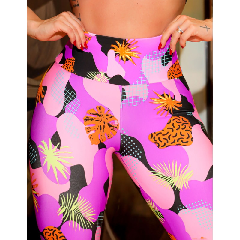 Calça Legging Feminina Estampada Cintura Alta | Ref: 4.4.4381-3230
