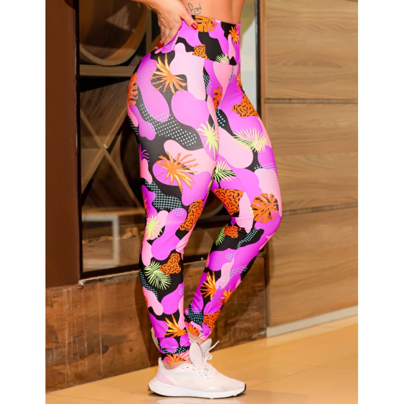Calça Legging Feminina Estampada Cintura Alta | Ref: 4.4.4381-3230