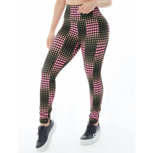 Calça Legging Fitness com Cós Alto Estampada | Ref: 4.4.4381-3209