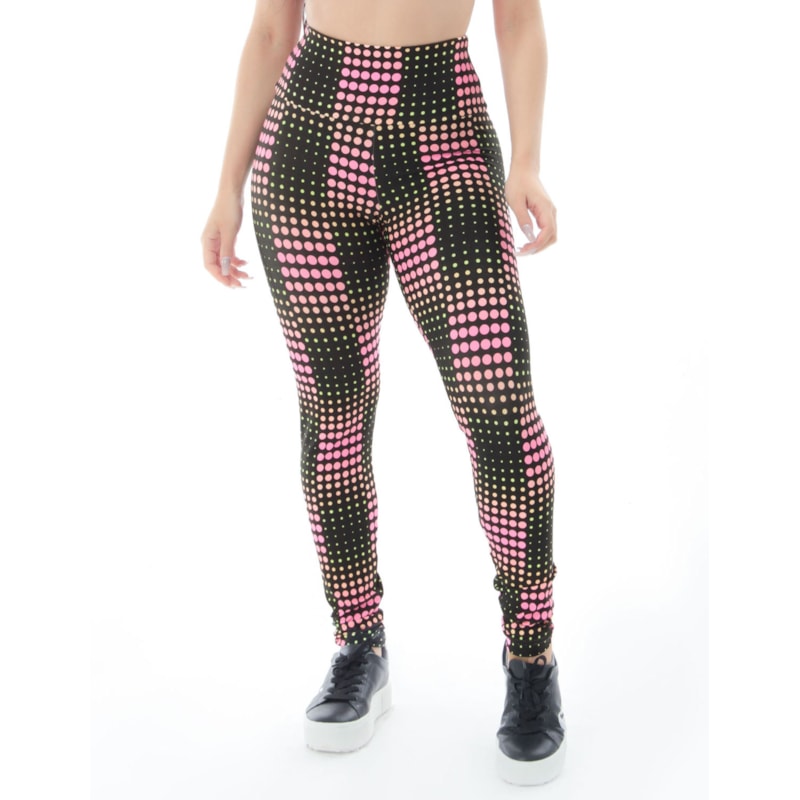 Calça Legging Fitness com Cós Alto Estampada | Ref: 4.4.4381-3209