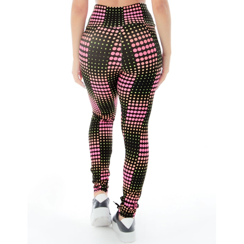 Calça Legging Fitness com Cós Alto Estampada | Ref: 4.4.4381-3209