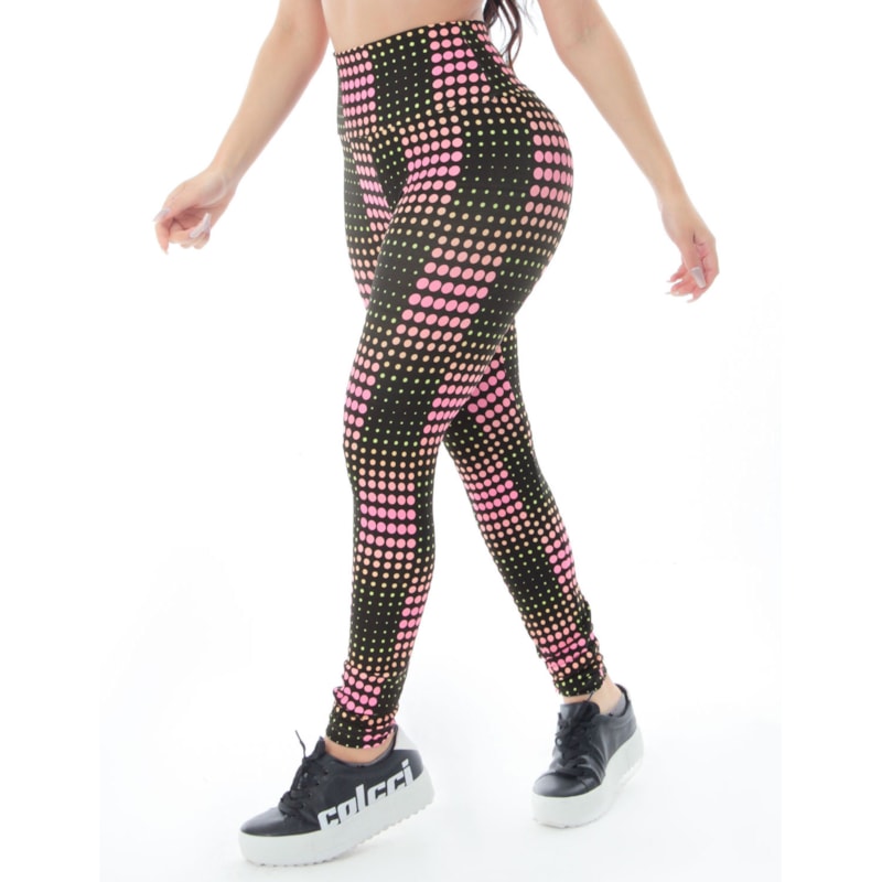 Calça Legging Fitness com Cós Alto Estampada | Ref: 4.4.4381-3209