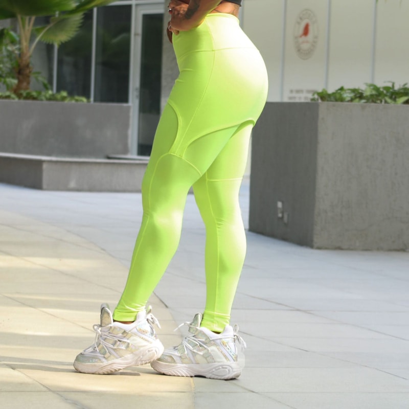 Calça Legging Tapa Bumbum Amarelo Neon | Ref: 4.4.4061-36