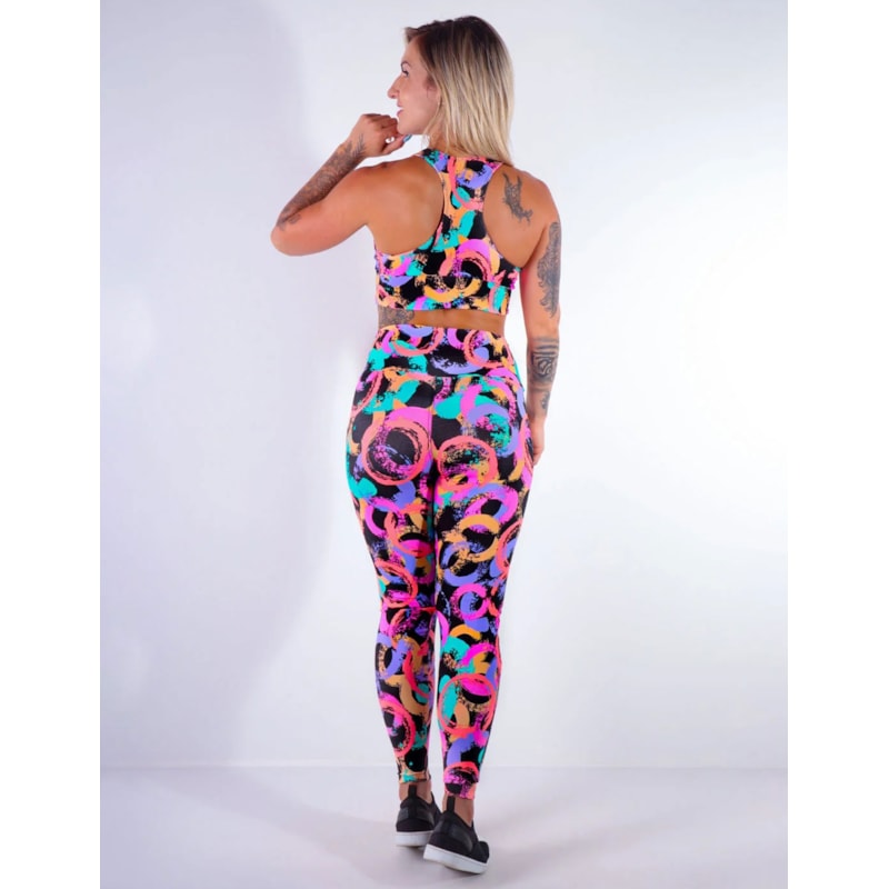 Conjunto Estampado com Calça Legging e Cropped com Bojo | Ref: 8.8.0145-3187