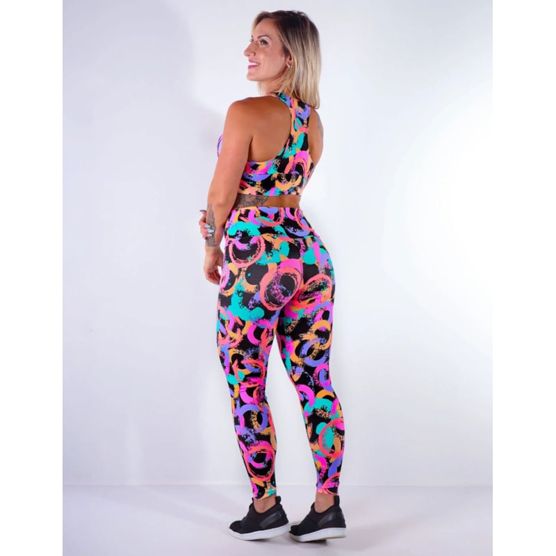 Conjunto Estampado com Calça Legging e Cropped com Bojo | Ref: 8.8.0145-3187
