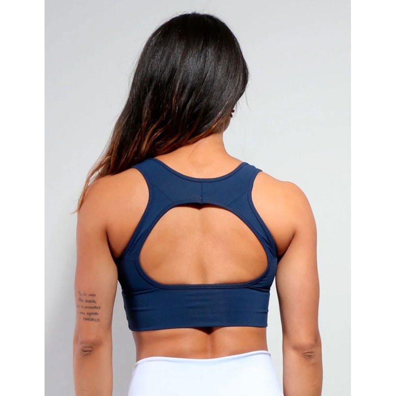 Cropped Azul Marinho em Poliamida | Ref: 3.3.2422-18