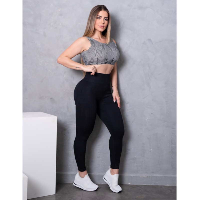 Cropped Estampado sem Bojo com Decote nas Costas | Ref: 4.4.4324-3155