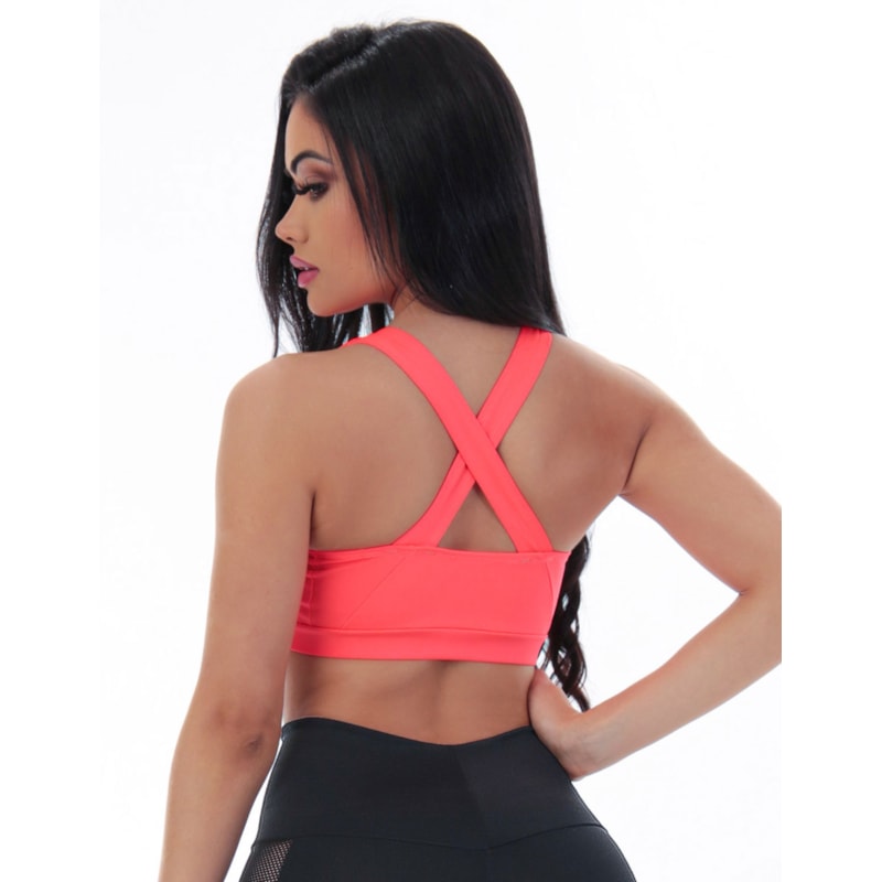 Cropped Laranja com Bojo Removível | Ref: 4.4.1590-04