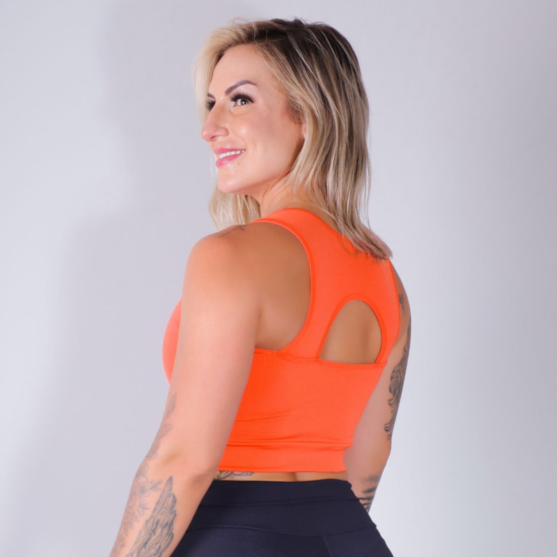 Cropped Laranja Neon sem Bojo | Ref: 4.4.4332-37