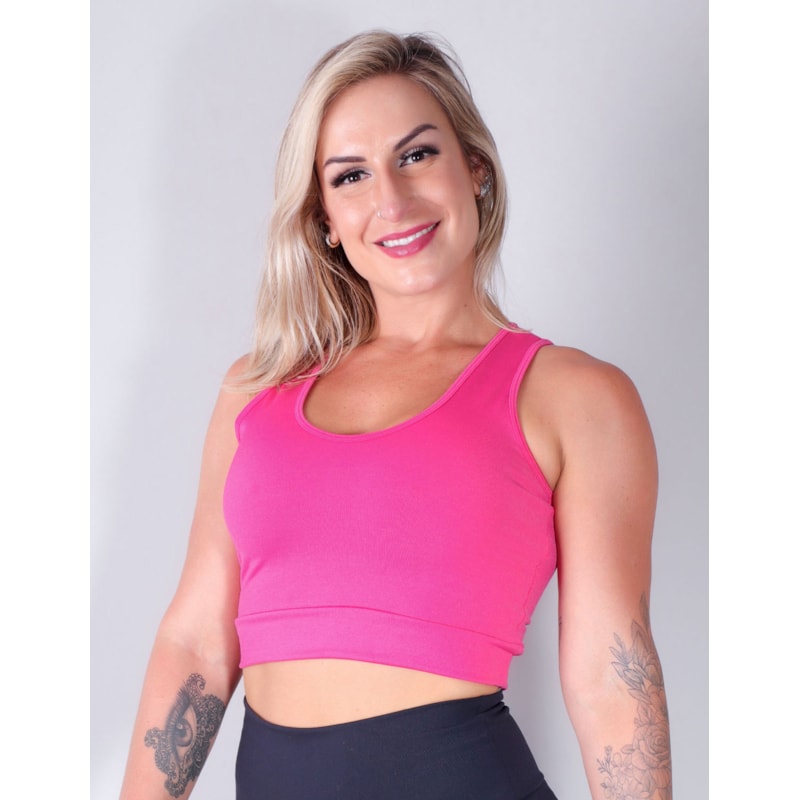Cropped Rosa sem Bojo | Ref: 4.4.4332-07