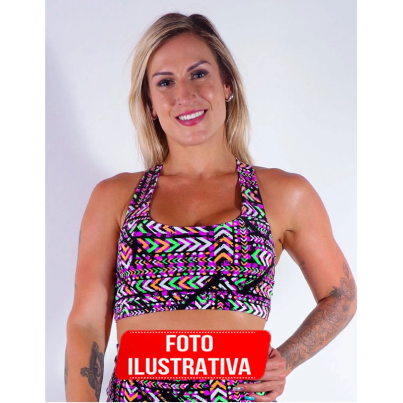 Kit Fitness com 3 Croppeds Estampados | Ref: KITTOP-15