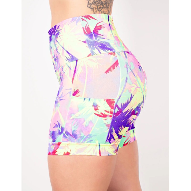 Short Feminino com Bolsos Laterais Estampado | Ref: 4.4.4347-3196
