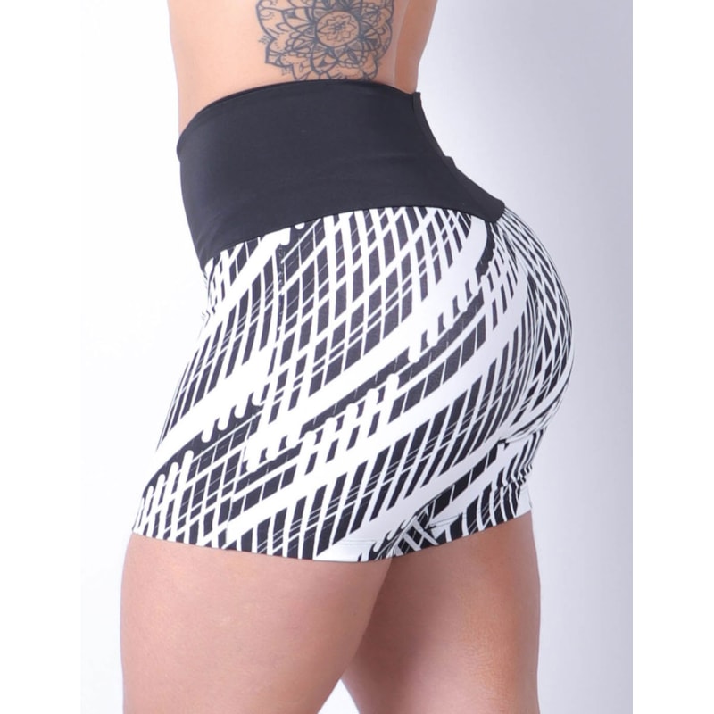 Short Fitness Básico Feminino Estampado | Ref: 4.4.4405-3221