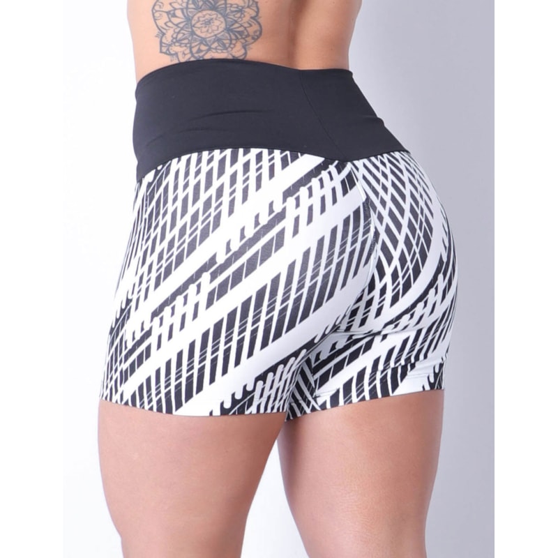 Short Fitness Básico Feminino Estampado | Ref: 4.4.4405-3221