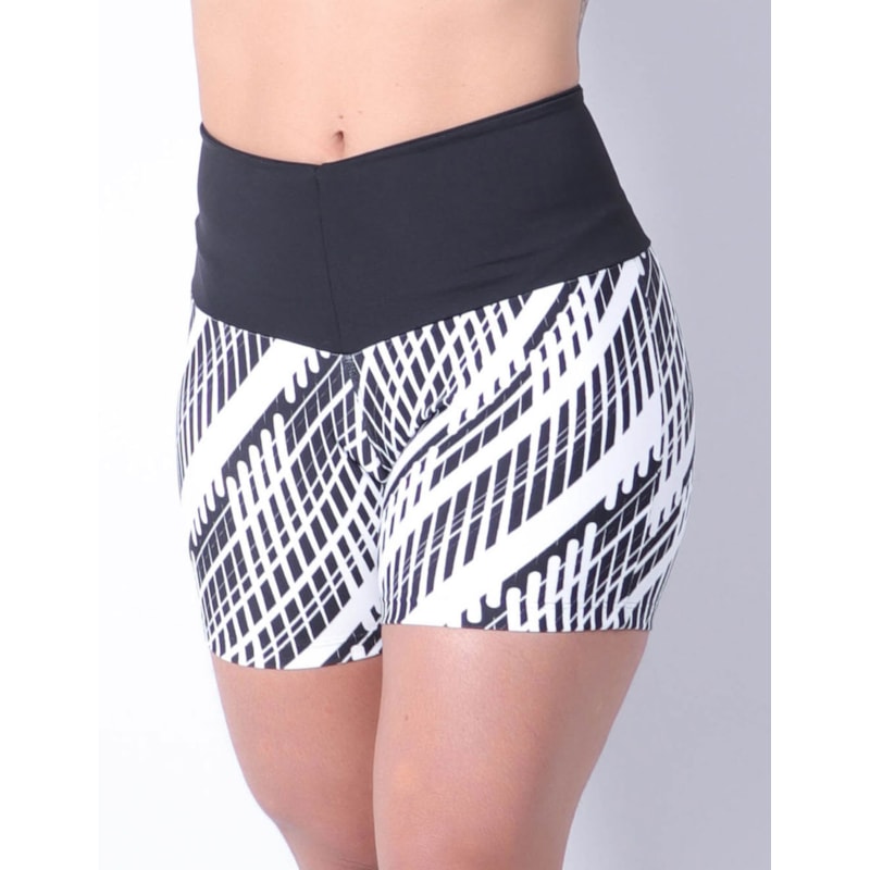 Short Fitness Básico Feminino Estampado | Ref: 4.4.4405-3221