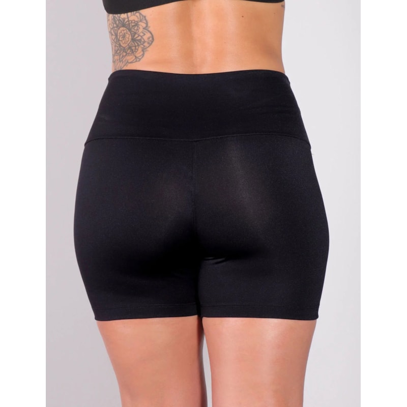 Short Preto com Recortes Verde Neon | Ref: 4.4.4198-0132