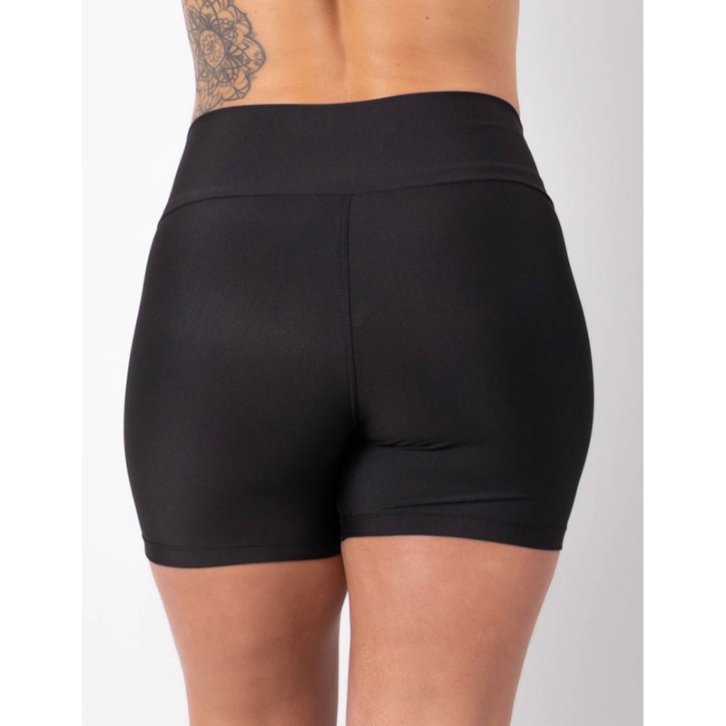 Short Preto com Tela de Poliamida Azul Bic | Ref: 4.4.4382-0120