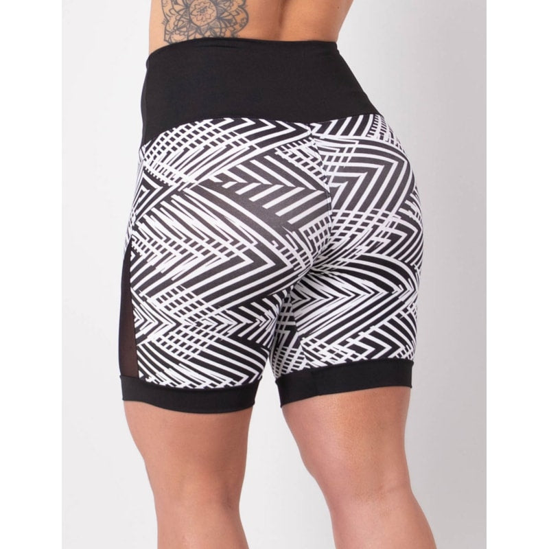 Shortinho Fitness Estampado com Tela nas Laterais | Ref: 4.4.4404-3231