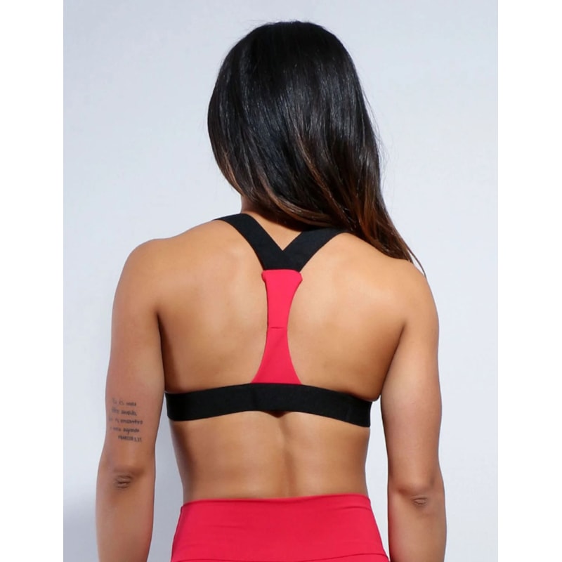 Top Fitness com Bojo Vermelho | Ref: 4.4.1199-11