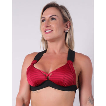 Top Feminino em Ikat Vermelho | Ref: 3.3.2367-11