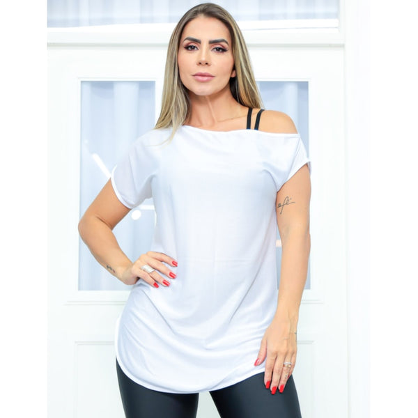 Blusa Feminina Dry Fit Branco | Ref: 3.3.2434-02