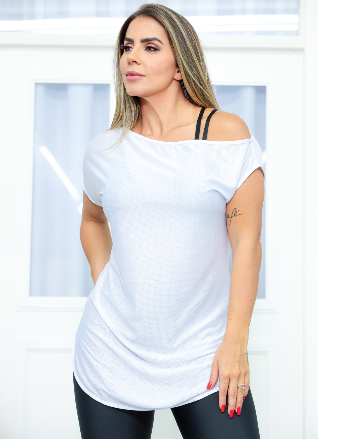 Blusa Feminina Dry Fit Branco | Ref: 3.3.2434-02