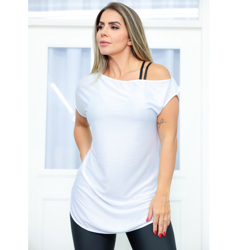 Blusa Feminina Dry Fit Branco | Ref: 3.3.2434-02