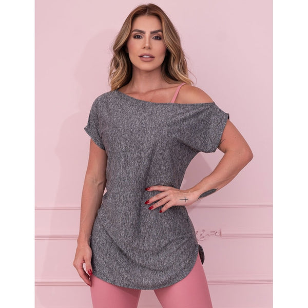 Blusa Feminina Dry Fit Mescla | Ref: 3.3.2434-03