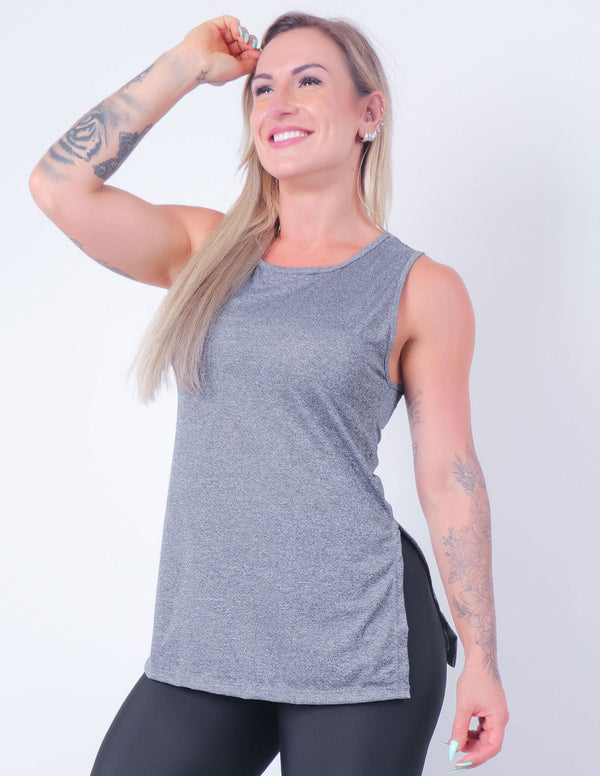 Regata Feminina em Dry Fit Mescla | Ref: 3.3.2556-03