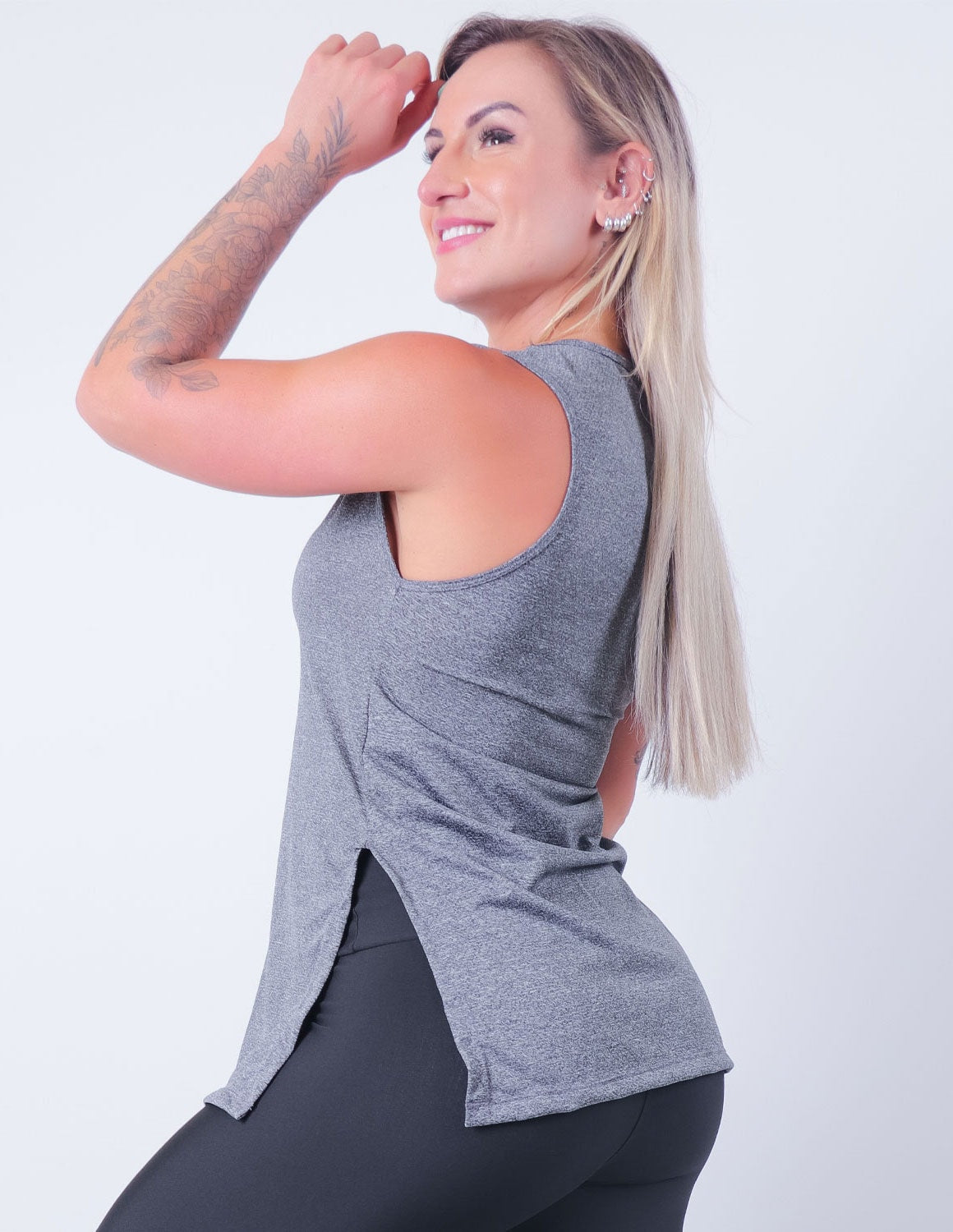 Regata Feminina em Dry Fit Mescla | Ref: 3.3.2556-03