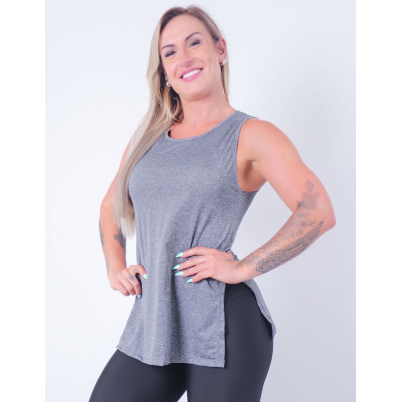 Regata Feminina em Dry Fit Mescla | Ref: 3.3.2556-03