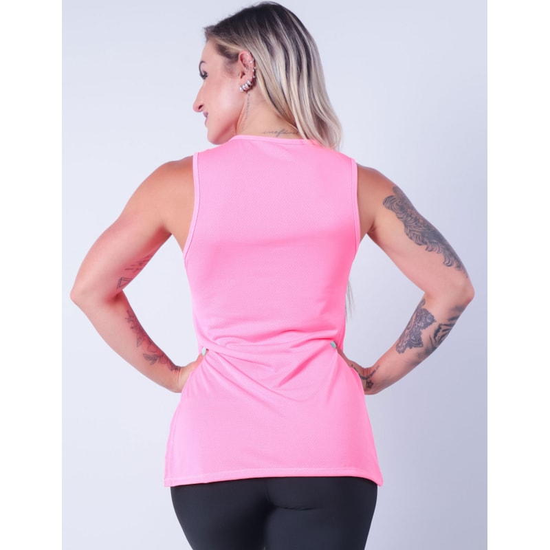 Regata Feminina em Dry Fit Rosa Neon | Ref: 3.3.2556-39