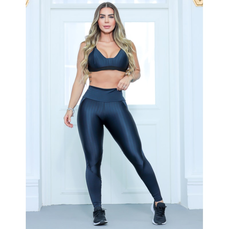Top Preto em Poliamida ZIg e Bojo Removível | Ref: 3.3.2568-01