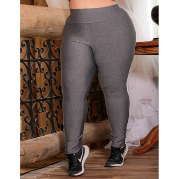 Calça Legging Plus Size Mescla | Ref: 4.4.1696-03
