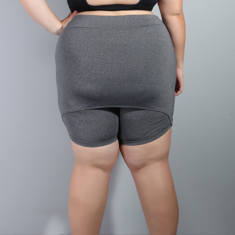 Bermuda Plus Size Mescla com Tapa Bumbum | Ref: 4.4.4073-03