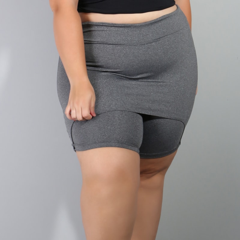 Bermuda Plus Size Mescla com Tapa Bumbum | Ref: 4.4.4073-03
