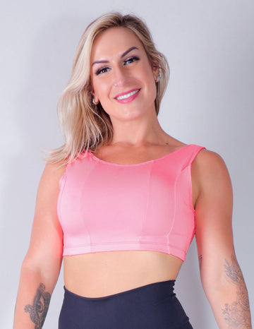 Cropped sem Bojo Rosa | Ref: 4.4.4130-16