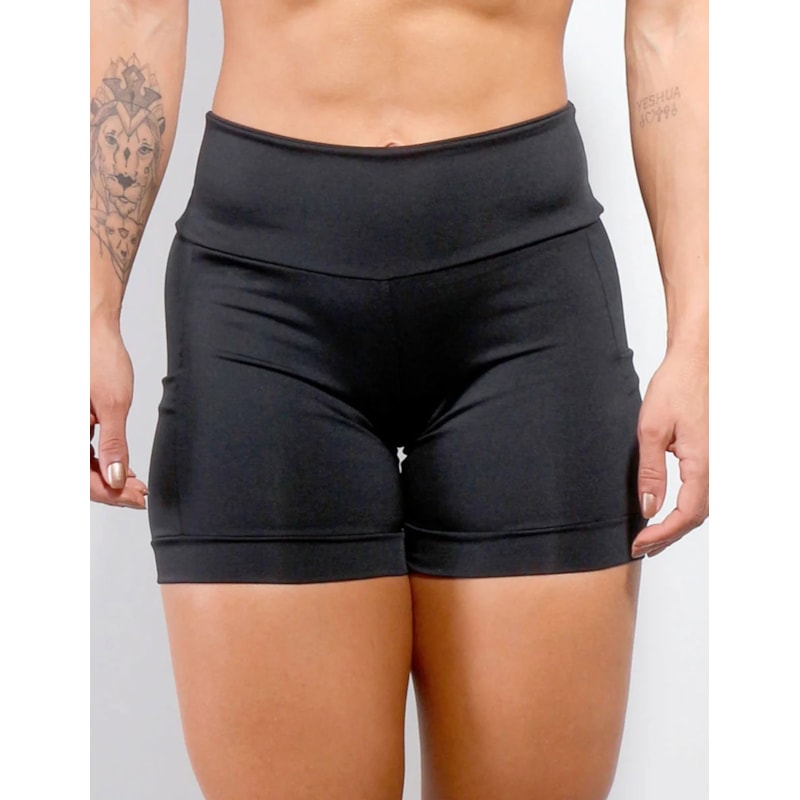 Short Preto com Bolsos | Ref: 4.4.4186-01