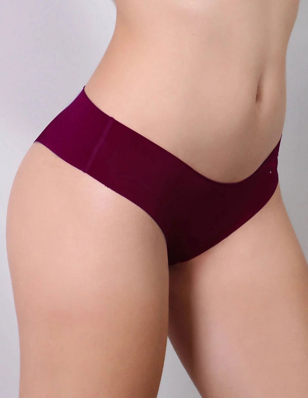 Tanga sem Costura com Corte a Laser Vinho | Ref: 88.60-24