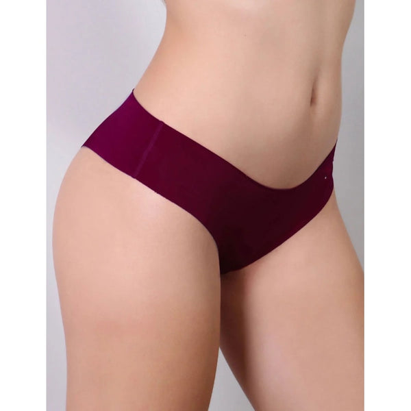 Tanga sem Costura com Corte a Laser Vinho | Ref: 88.60-24