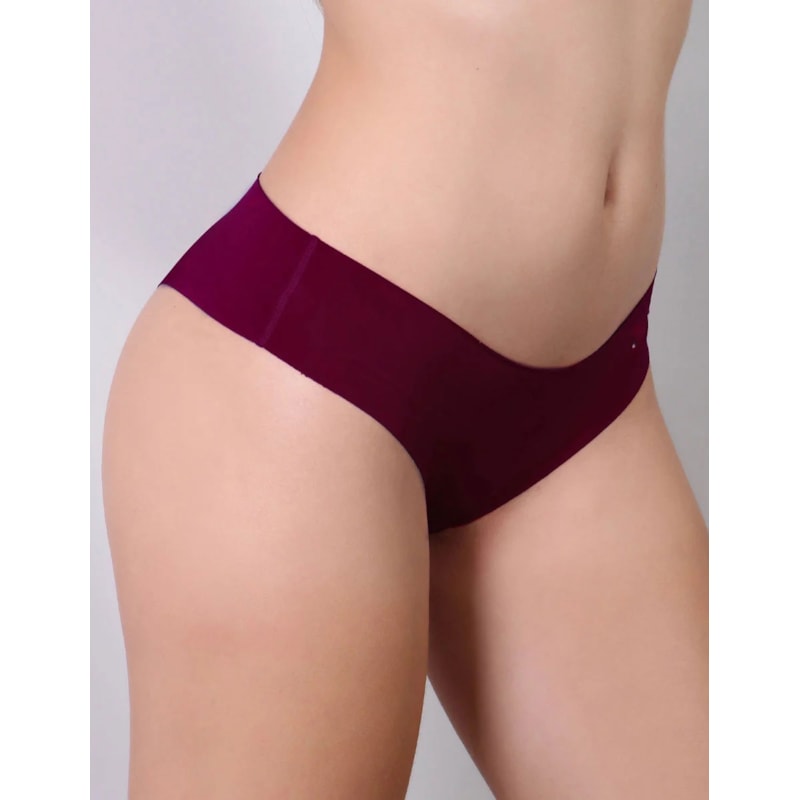 Tanga sem Costura com Corte a Laser Vinho | Ref: 88.60-24