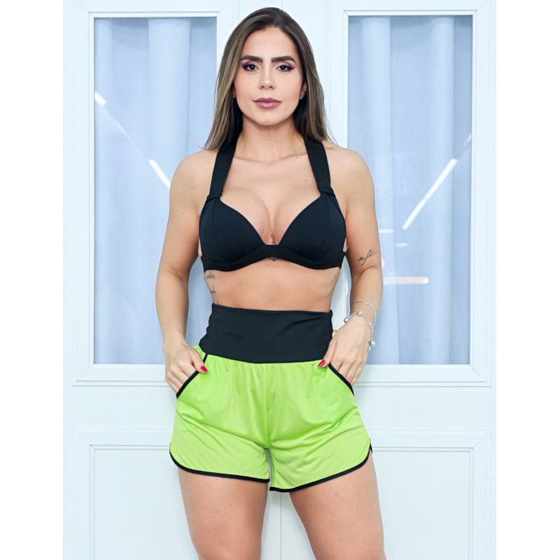 Top Fitness com Bojo e Elástico Preto | Ref: 4.4.1199-01-G