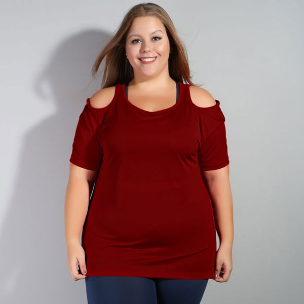 Blusa Feminina Plus Size em Dry Fit Vinho | Ref: 4.4.1751-24-54