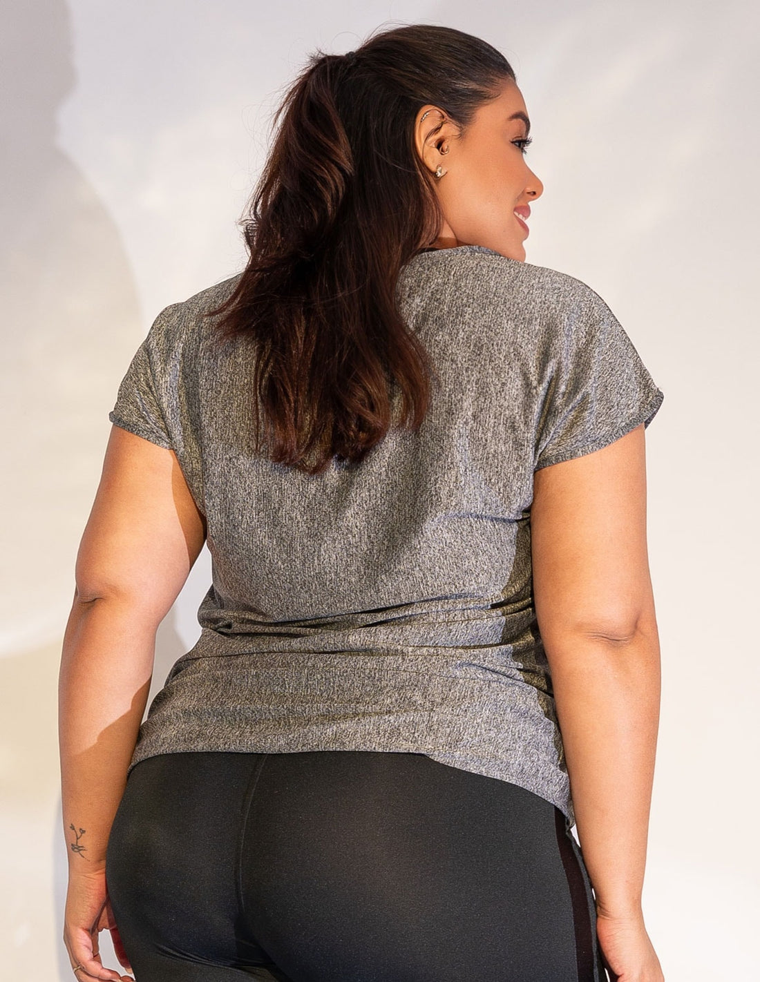 Blusa Plus Size Mescla em Dry Fit de Poliéster | Ref: 4.4.1752-03-48