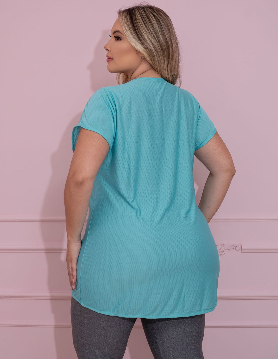 Blusa Plus Size Verde em Dry Fit | Ref: 4.4.1752-05-50
