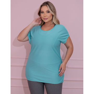 Blusa Plus Size Verde em Dry Fit | Ref: 4.4.1752-05-50