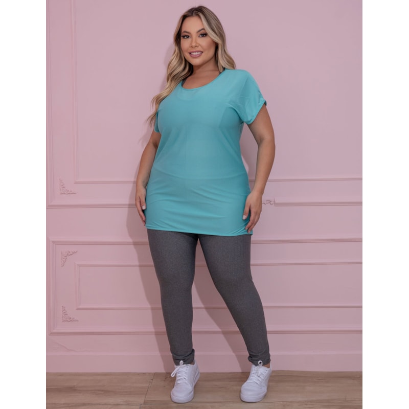 Blusa Plus Size Verde em Dry Fit | Ref: 4.4.1752-05-50