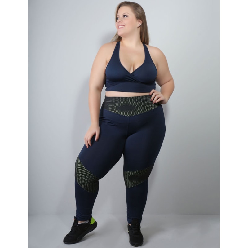 Cropped Plus Size sem Bojo Azul Marinho | Ref: 4.4.4126-18-48