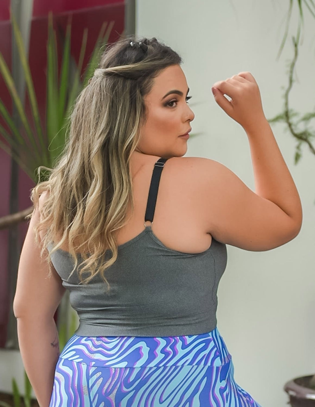 Cropped Plus Size Mescla sem Bojo | Ref: 4.4.4140-03-48